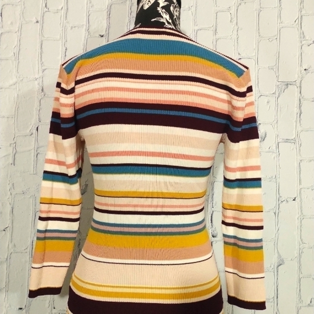7TH Avenue Striped Sweater Medium - Picture 3 of 4